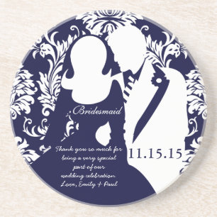 Porta-copos Marinho Bridesmaid Wedding Node & Groom Portas cop