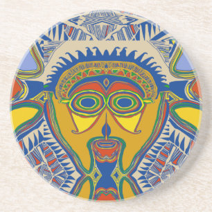 Porta-copos Máscara Tribal Shaman