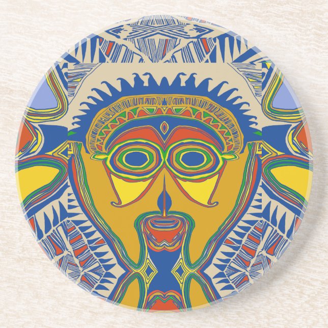 Porta-copos Máscara Tribal Shaman (Frente)
