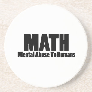 Porta-copos Matemática. Abuso mental aos seres humanos
