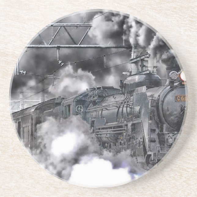 Porta-copos Mecanismos a vapor treinam fotos HDR (Frente)