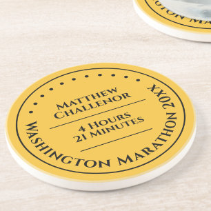 Porta-copos Medalha de Finalista de Maratona Personalizada