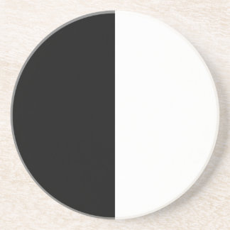 Porta-copos meio branco meio preto, meio preto meio branco