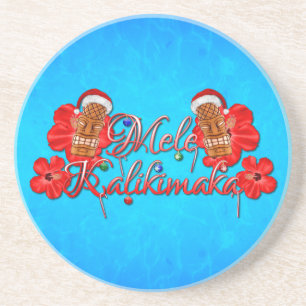 Porta-copos Mele Kalikimaka Tiki