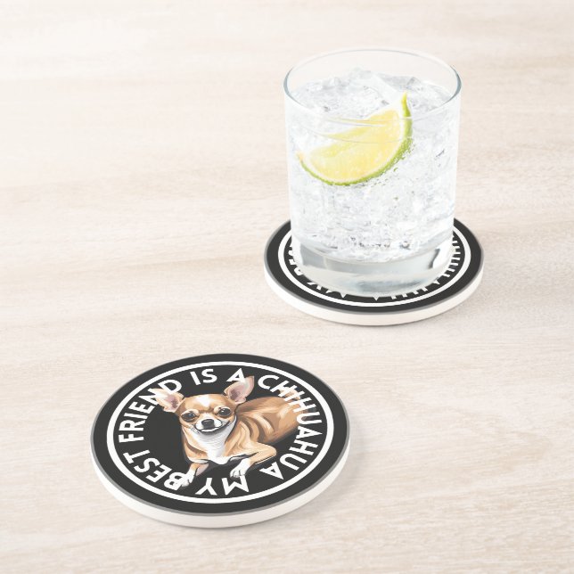 Porta-copos Melhor amigo Chihuahua (Lateral)