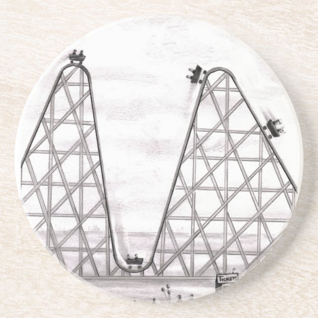 Porta-copos Melhor montanha russa mais má (Frente)