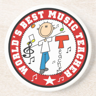 Porta-copos Melhor Professor de Música do Mundo