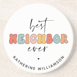 Porta-copos Melhor Vizinho Retrospectivo Personalizado Nunca