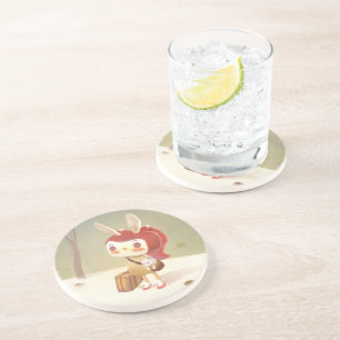 Porta-copos Menina perdida na floresta