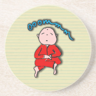 Porta-copos Menino do OM na meditação vermelha