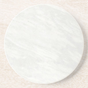 Porta-copos Mesa de Centro de Mármore Branco Simples Rústica d