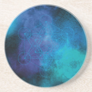 Porta-copos Metatron Oceano – Geometria Sagrada