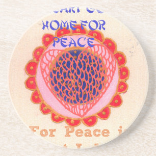 Porta-copos Meu coração vai para casa para a paz.png