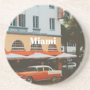 Porta-copos Miami Ocean Drive Lembrança de Viagem