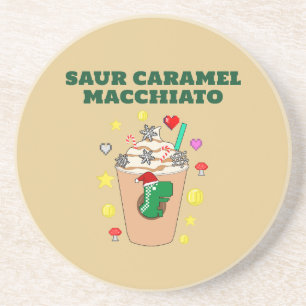 Porta-copos Mikitiez Trex dinossaur icedcafé caramelo xmas