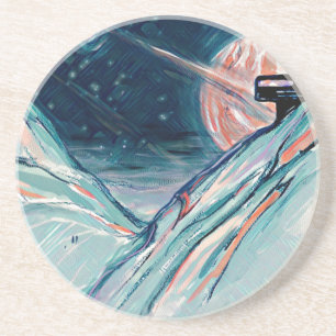 Porta-copos Minha futura casa no espaço