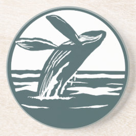 Porta-copos Minimalist Humpback Whale Breaching Ocean 