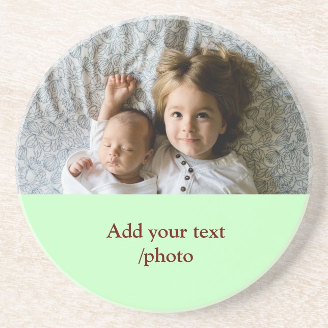 Porta-copos Mínimo simples ADICIONAR SUA FOTO TEXTO NATAL S (Frente)