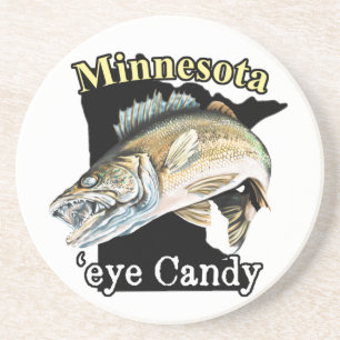 Porta-copos Minnesota 'Eye Candy Engraçado Walleye'