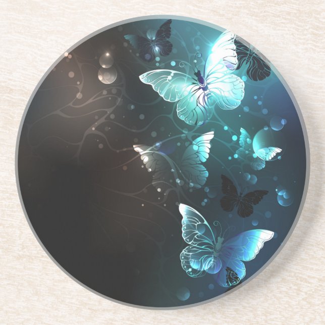 Porta-copos Mint Night Butterflies (Frente)