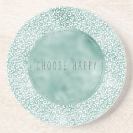 Porta-copos Mint White Leopardo