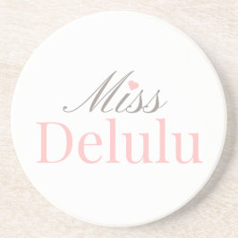 Porta-copos Miss Delulu, Presente Engraçado com Estética Rosa 