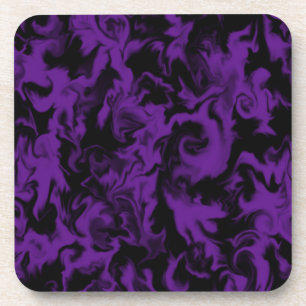 Porta copos misturada violeta & preta escura da