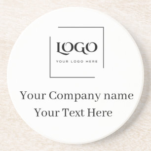 Porta-copos Modelo de logotipo personalizado elegante