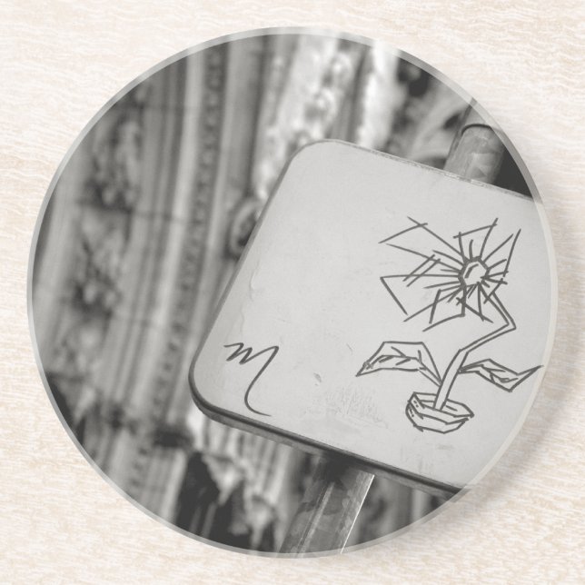 Porta copos moderna da flor (Frente)