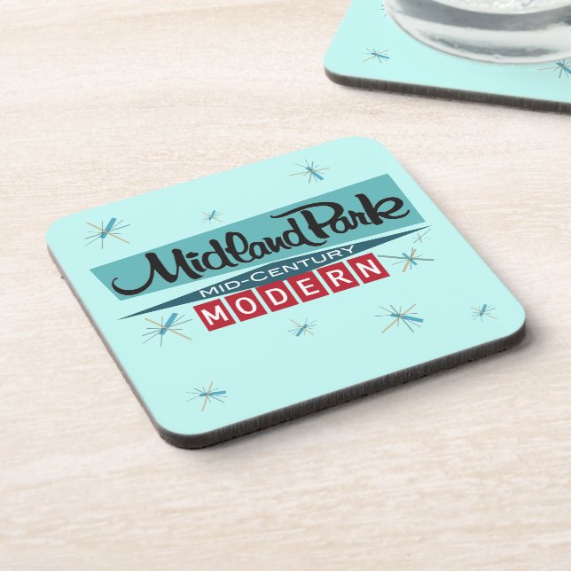 Porta copos moderna de Meio século Icônica 60s (Left Side)