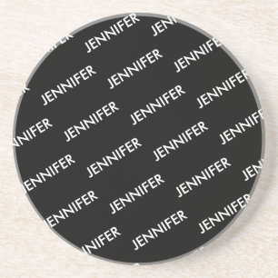 Porta-copos Moderno Extravagante Você O Nomeia Preto Personali