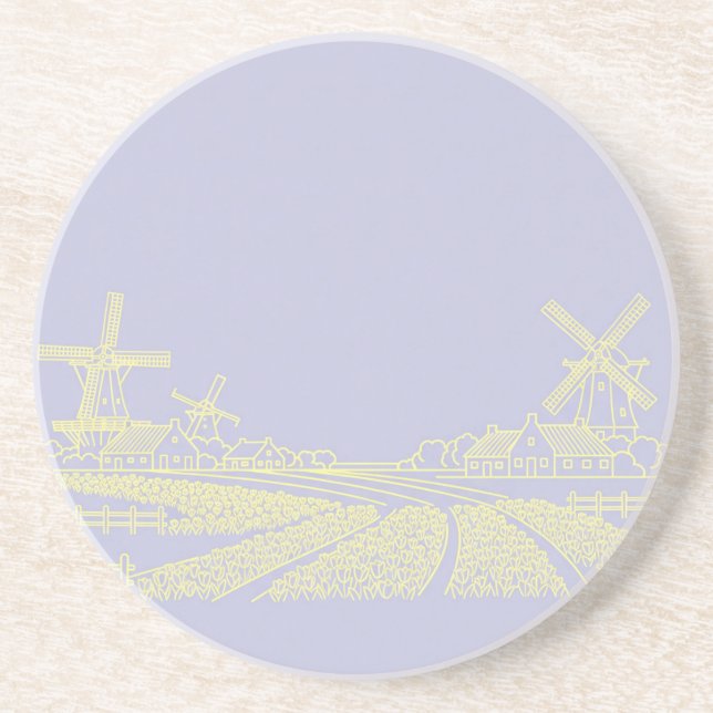 Porta-copos Moinhos de vento por Natasha Us (Frente)