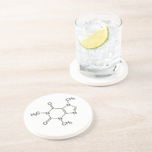 Porta-copos Molécula de Cafeína Química Café Átomos