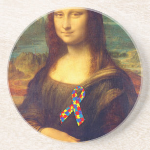 Porta-copos Mona Lisa Com Fita De Quebra-cabeça
