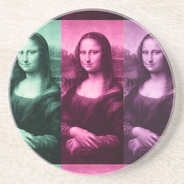 Porta-copos Mona Lisa Green Pink Purple (Frente)