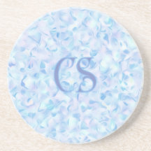 Monograma Personalizado Flor de Lilás Forma Orgâni