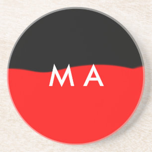 Porta-copos Monograma simples adicione a letra do seu nome hom