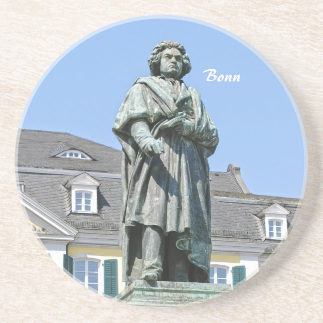 Porta-copos Monumento a Ludwig van Beethoven em Bonn (Frente)