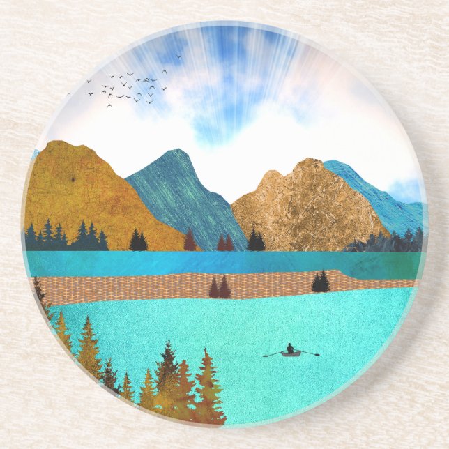 Porta-copos Morning Lake Rower (Frente)