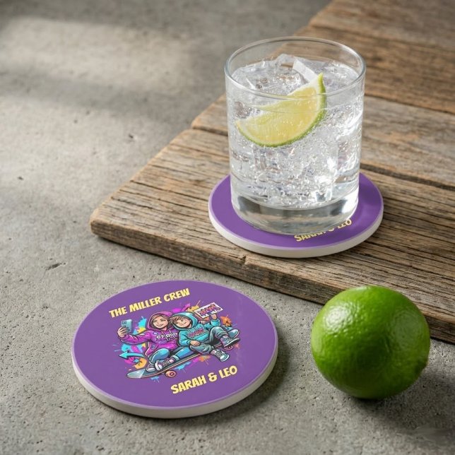 Porta-copos  Mother & Son Graffiti Coaster (Criador carregado)