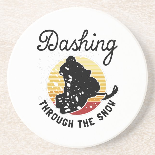 Porta-copos Movimentação de neve - Piscando Pela Neve (Frente)