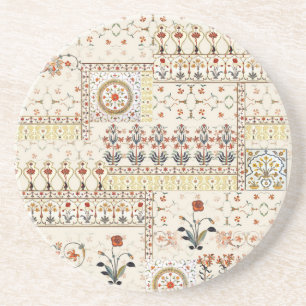 Porta-copos Mughal Floral Paisley: Elegância Digital Étnica.