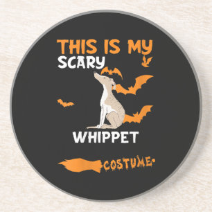 Porta-copos Mulher Branca Figurino Halloween Cachorro Assustad