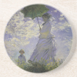 Porta-copos Mulher com Guarda-Sol de Claude Monet, Arte Antigo