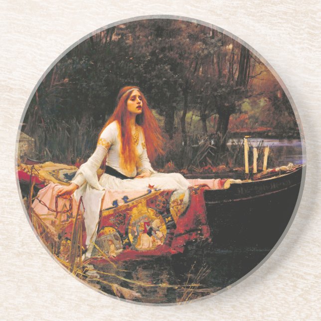 Porta-copos Mulher-d'água de Shalott (Frente)