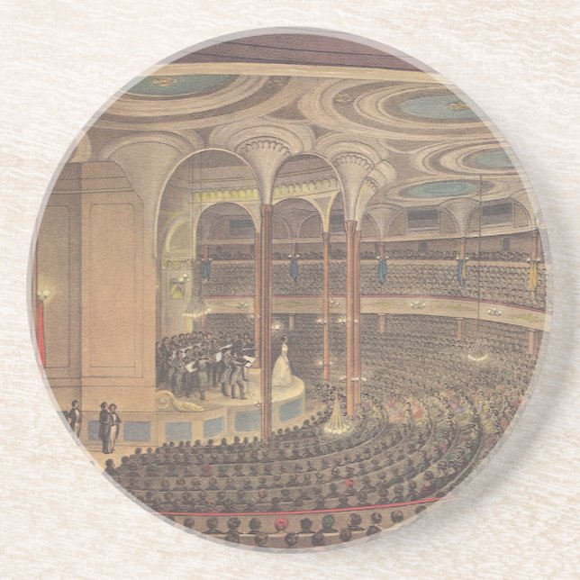 Porta-copos Música Antiga, Jenny Lind, Cantora de Ópera Sueca (Frente)