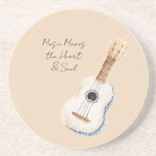 Porta-copos Música Move o Coração e Alma Guitarra