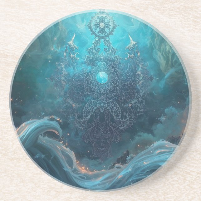 Porta-copos Mystic Geometry of the North Sea (Frente)