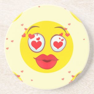Porta-copos Namorados kiss Emoji