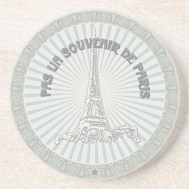 Porta-copos Não uma lembrança de Paris (Frente)